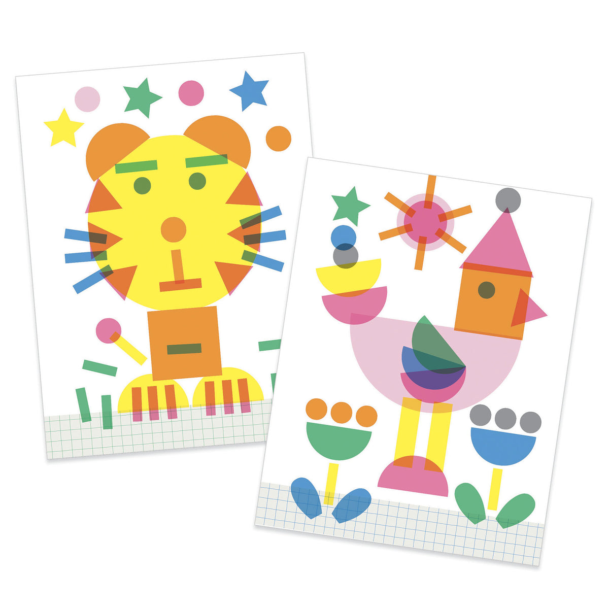 יצירה קטנטנים - חותמות  ושבלונות בשכבות