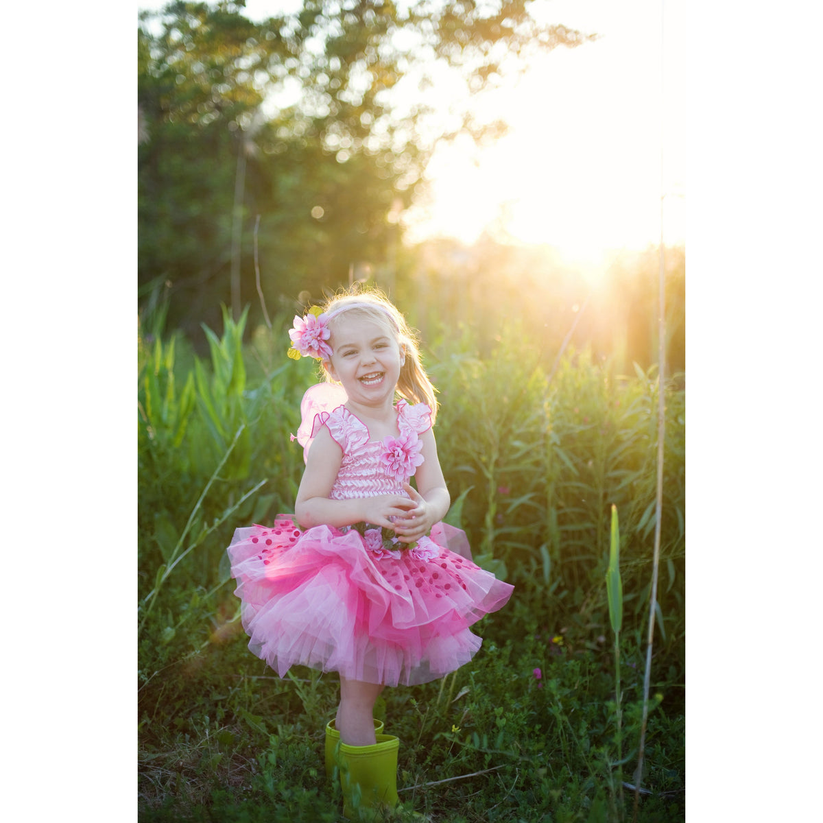 תחפושת 3/4 - פיית הפרחים ורודה