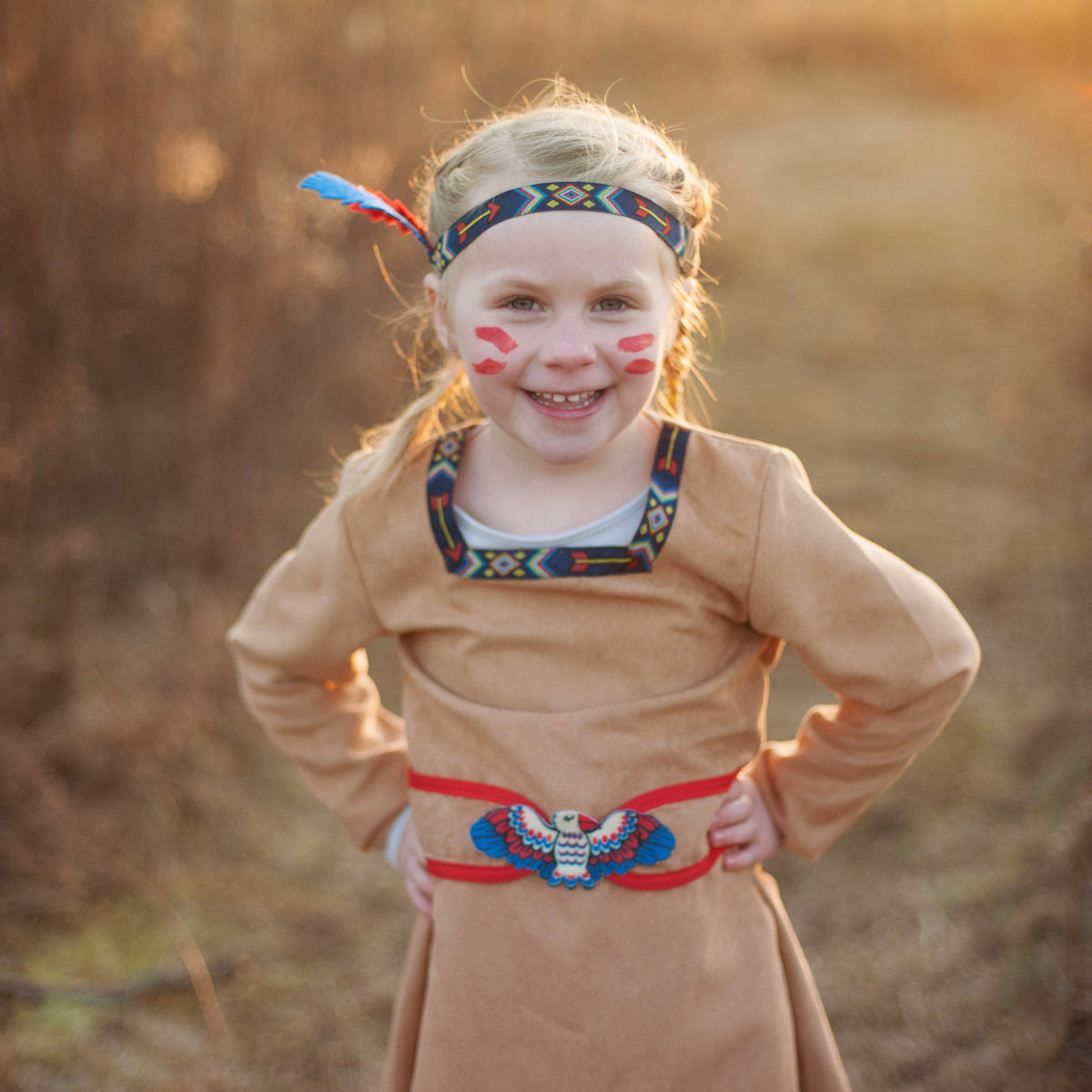 תחפושת 4/6 - אינדיאנית ( בגד וסרט)