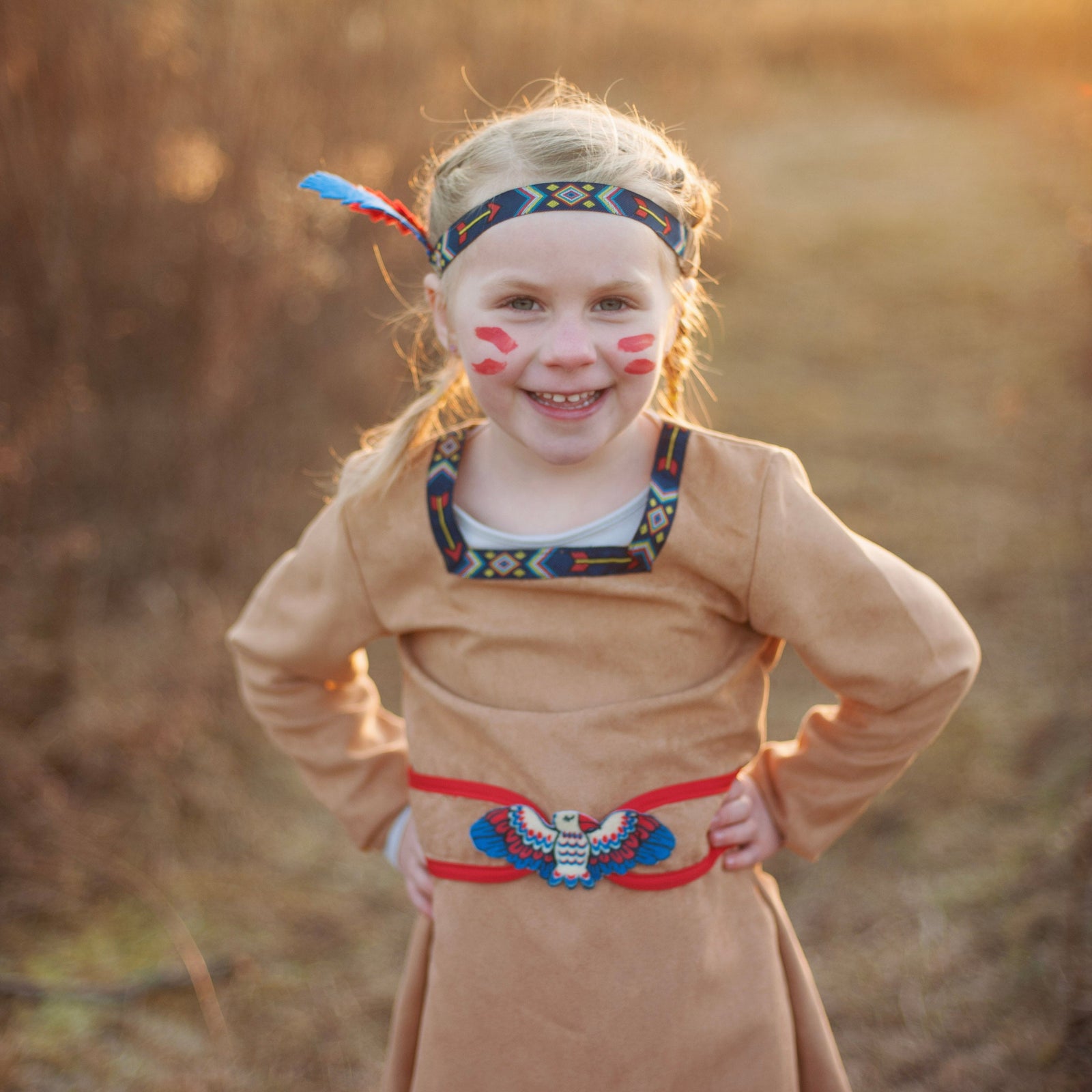 תחפושת 4/6 - אינדיאנית ( בגד וסרט)