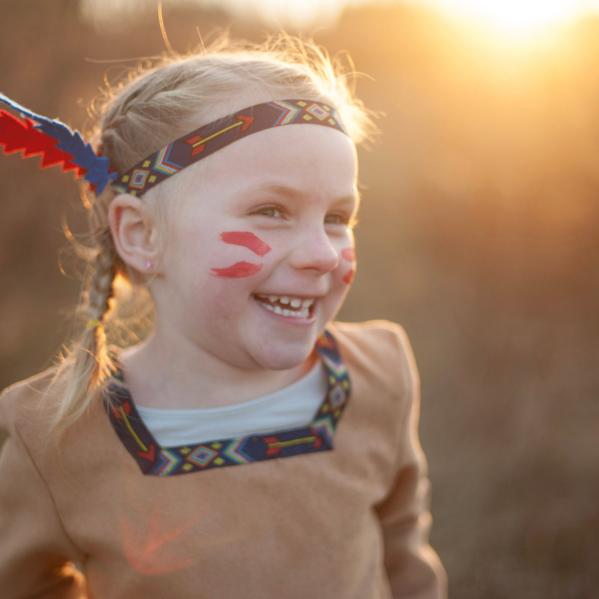 תחפושת 4/6 - אינדיאנית ( בגד וסרט)