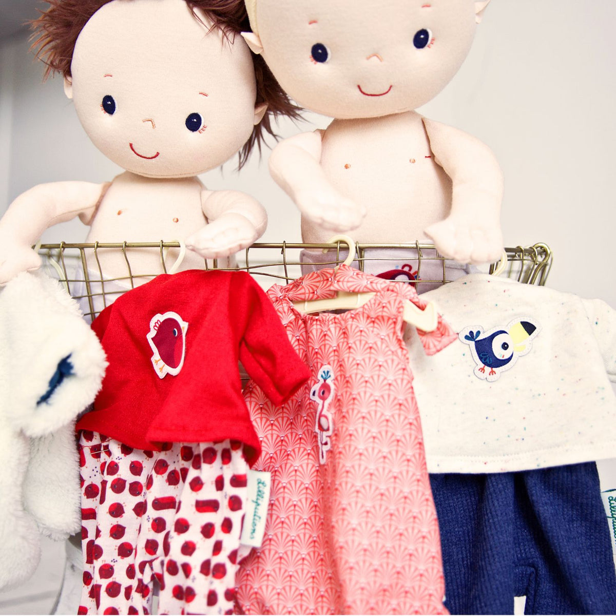 בגד לבובה 36 סמ - כחול לבן