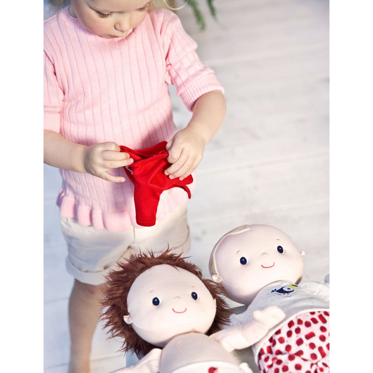 בגד לבובה 36 סמ - כחול לבן