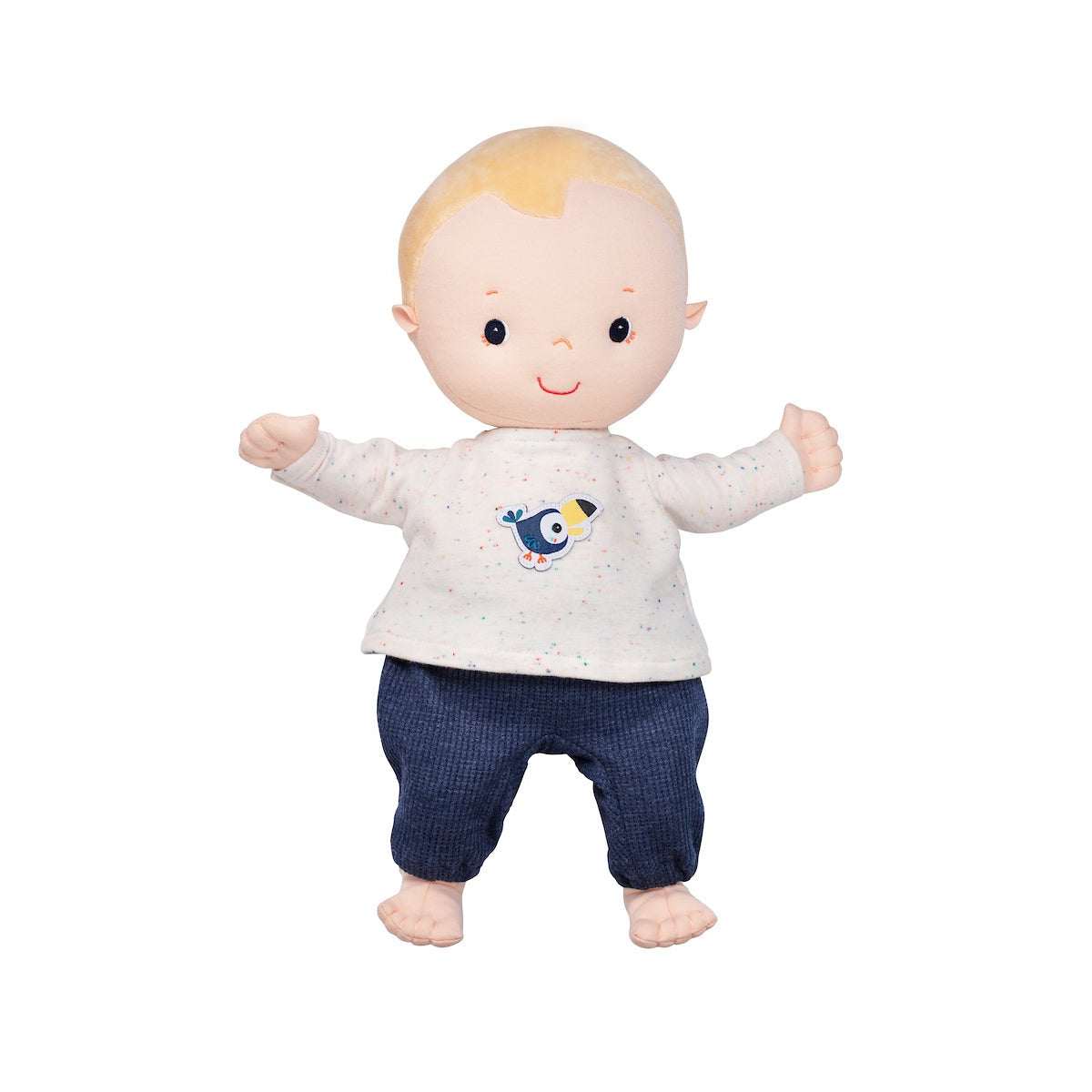 בגד לבובה 36 סמ - כחול לבן