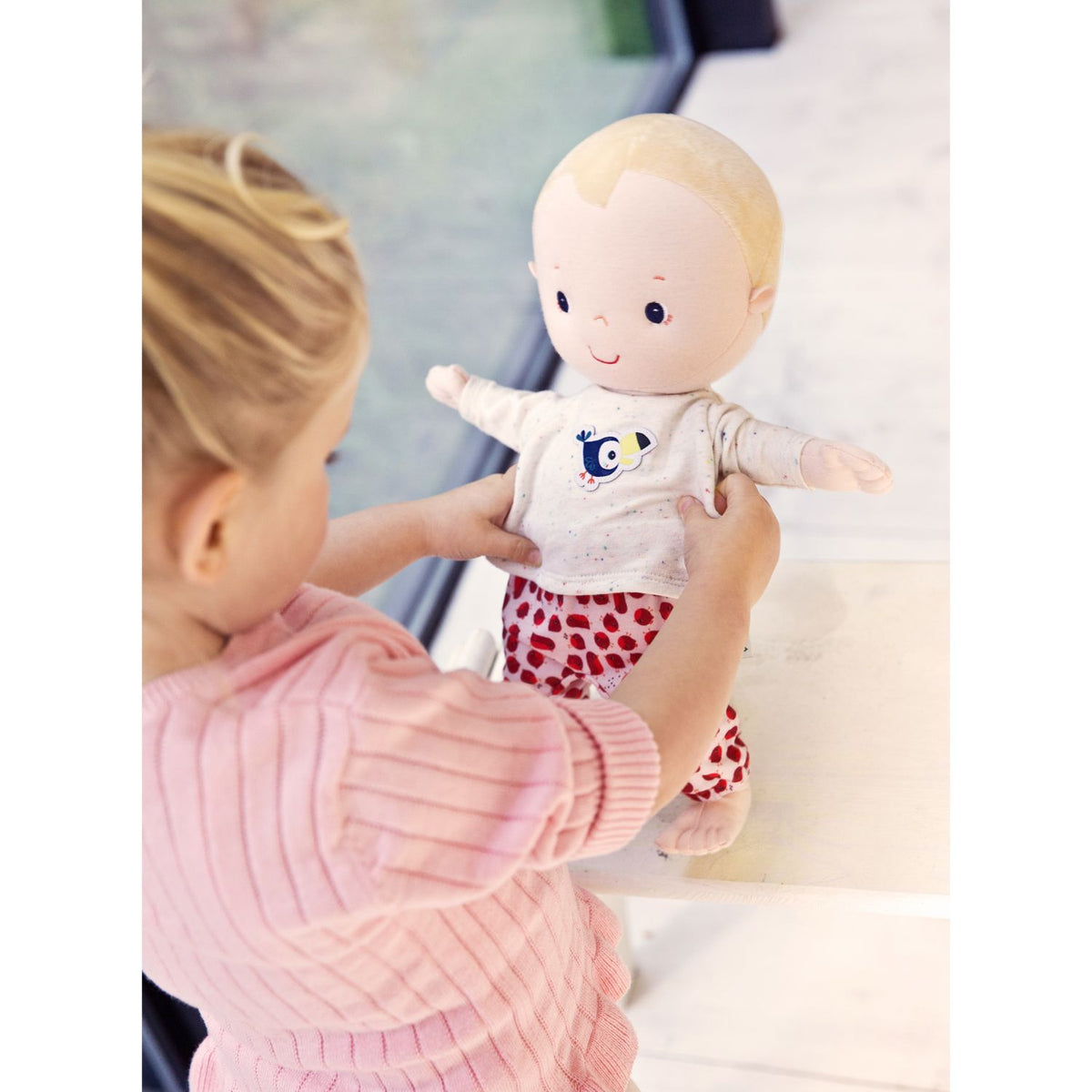 בגד לבובה 36 סמ - אדום