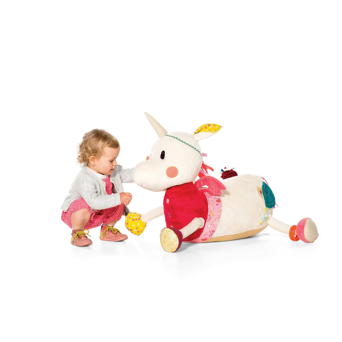 בובת פעילות ענקית - לואיז החד קרן