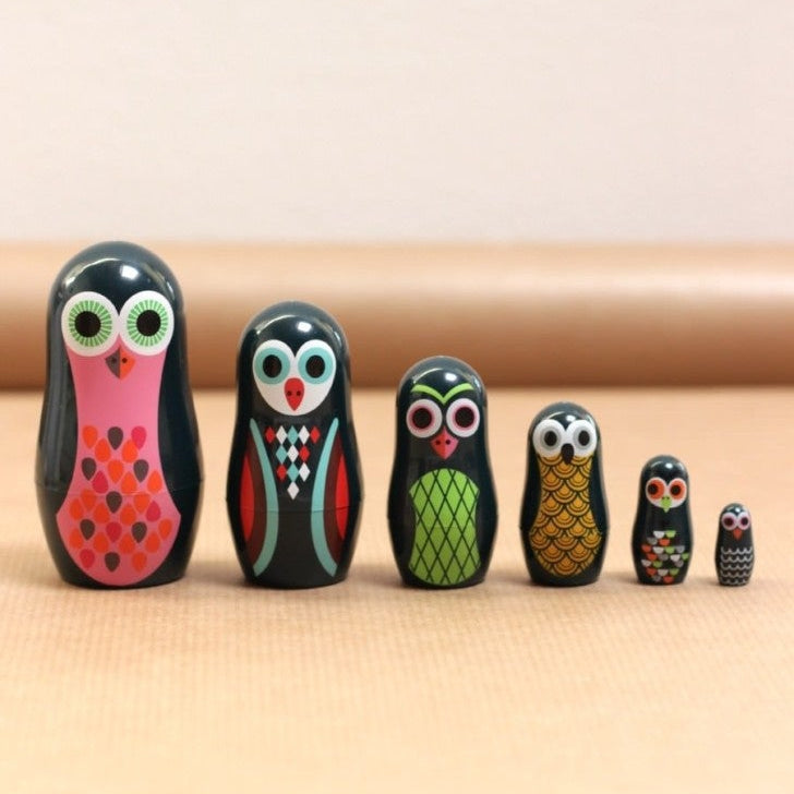 מטריושקה כיס - ינשופים