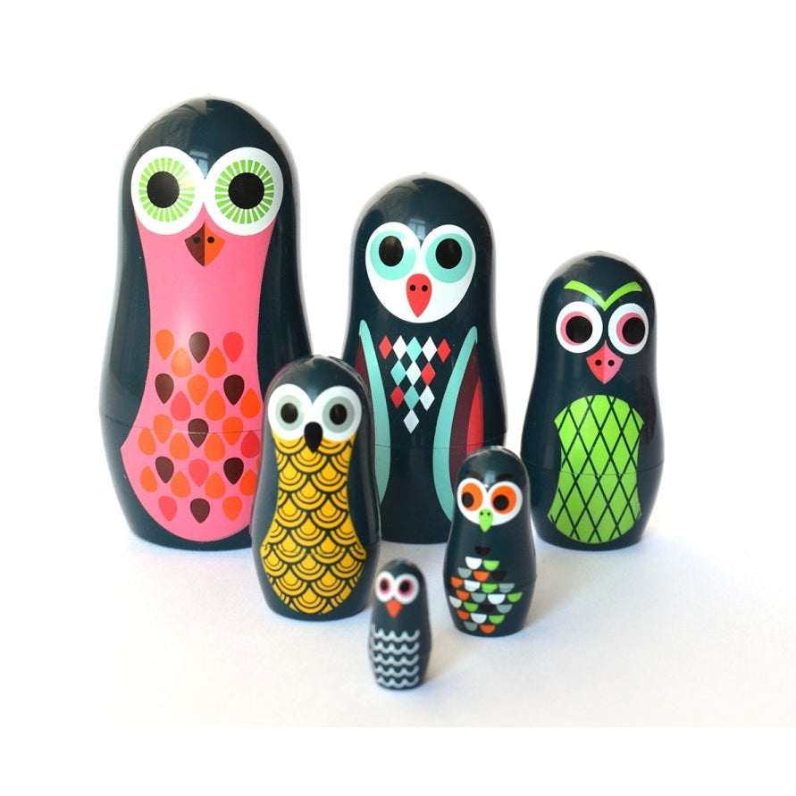 מטריושקה כיס - ינשופים