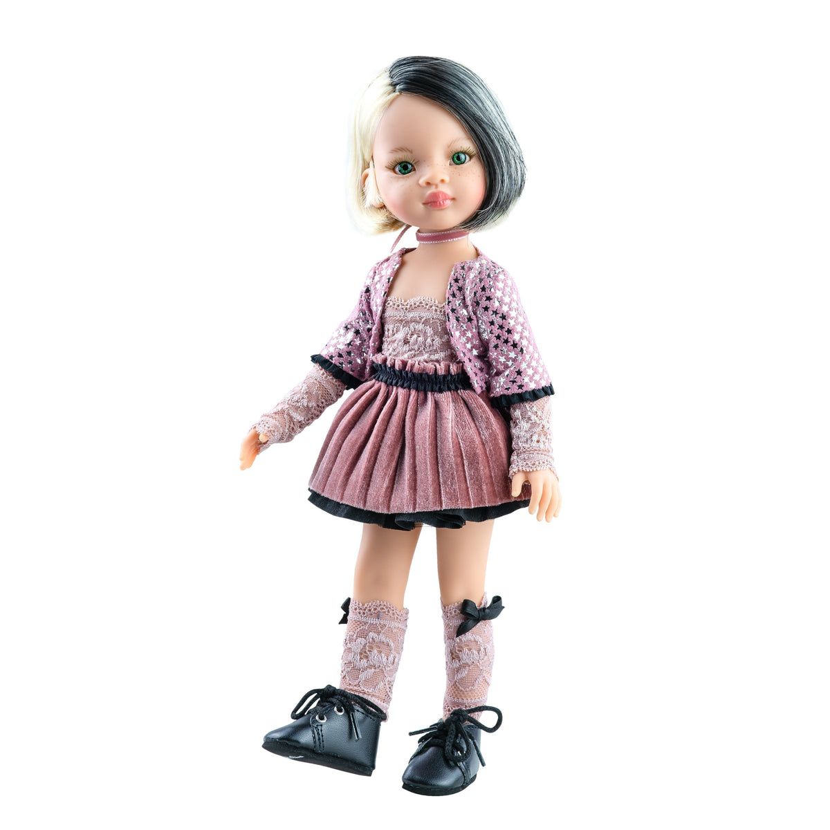 בובה  פאנקי- ליו שחור לבן