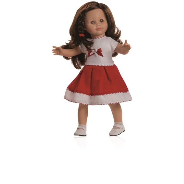 בובה - ויקי חצאית אדום לבן